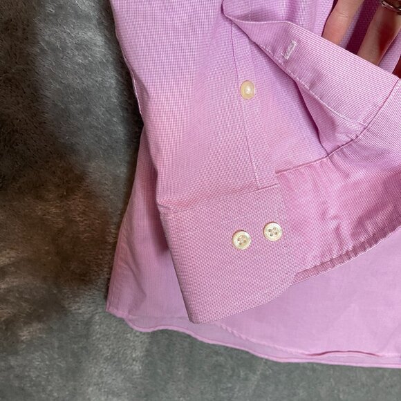 Lauren Ralph Lauren Black Label Men Slim Fit Stretch Non Iron Dress Shirt 17.5 - Picture 5 of 11